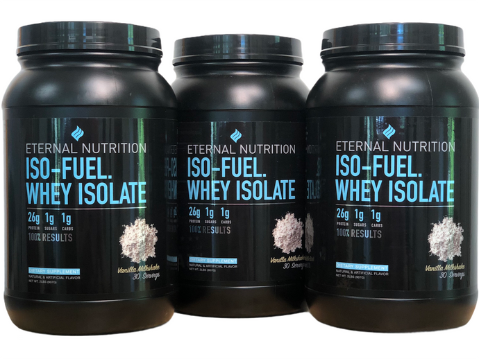 ISO-FUEL.™ Whey Isolate Protein | 3 PACK