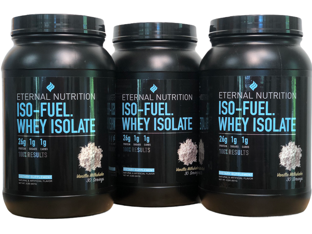 ISO-FUEL.™ Whey Isolate Protein | 3 PACK